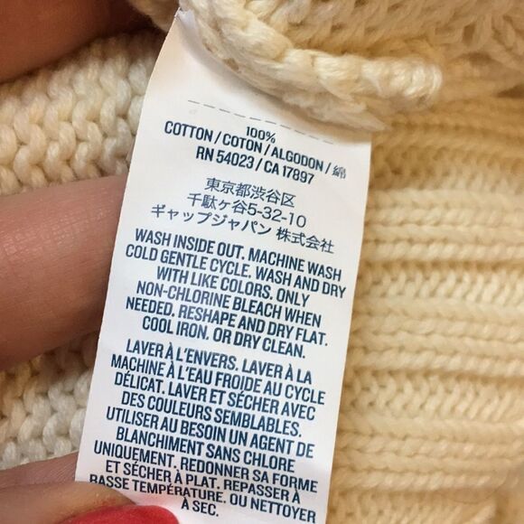 Girls old navy poncho off white size 5T - Picture 7 of 7